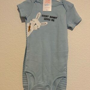 Carter's Blue Bunny Print Kids One Piece
